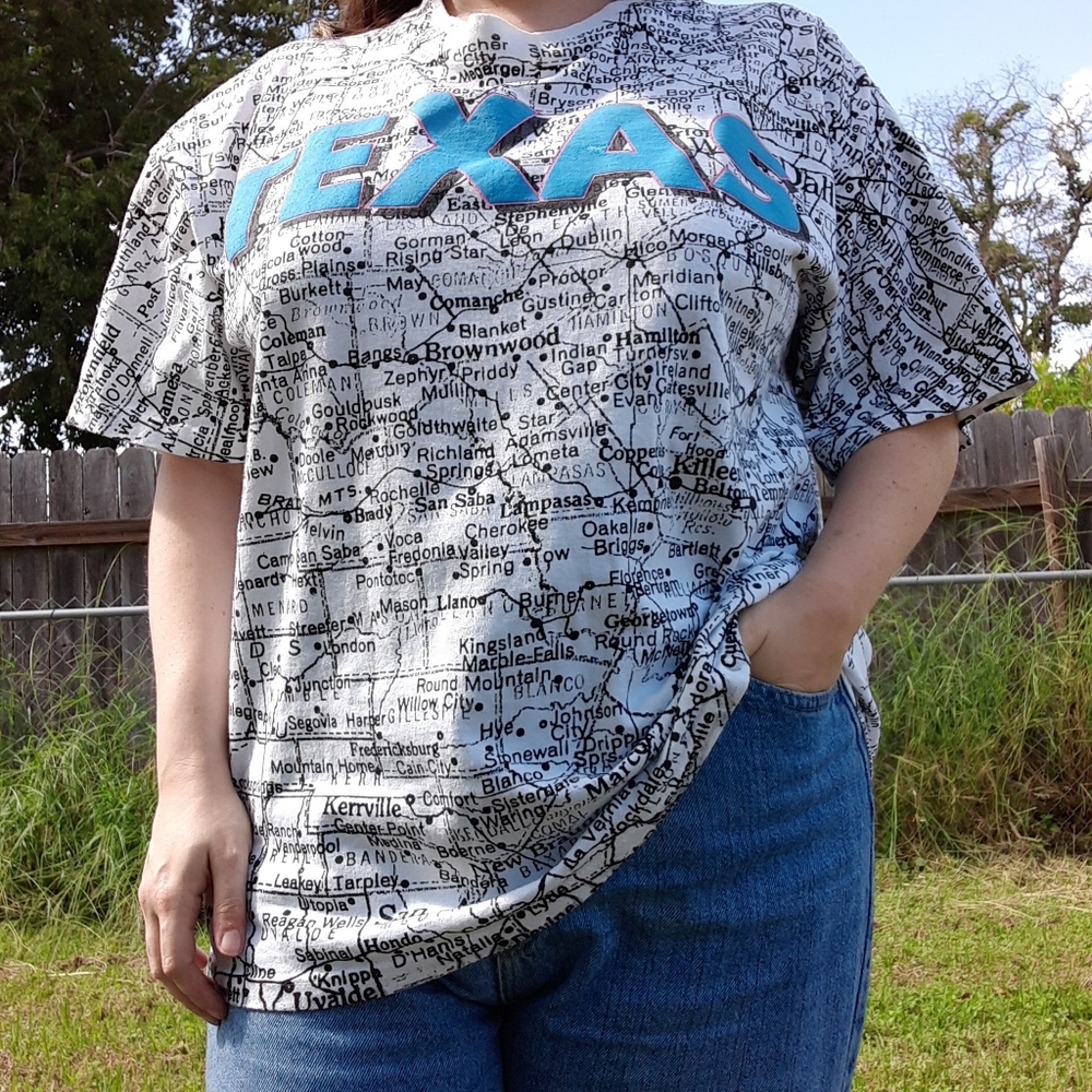 Vintage Texas Map Shirt